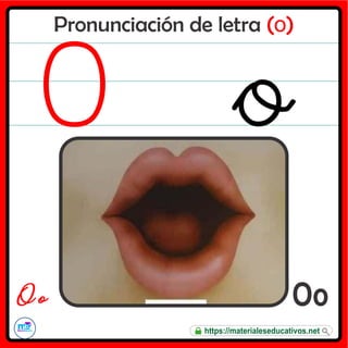 Pronunciación de letra (o)
Oo
O o
https://materialeseducativos.net
 