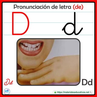 Pronunciación de letra (de)
Dd
D d
https://materialeseducativos.net
 