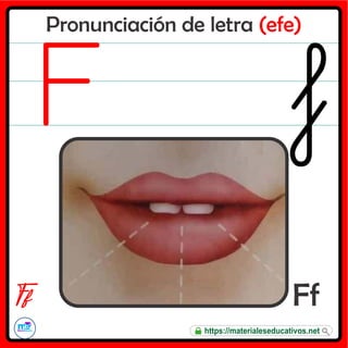 Pronunciación de letra (efe)
Ff
F f
https://materialeseducativos.net
 