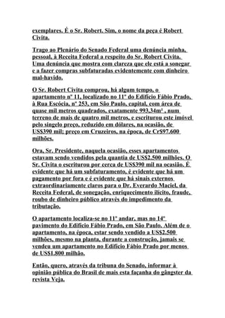 Pronunciamento De Roberto RequiãO