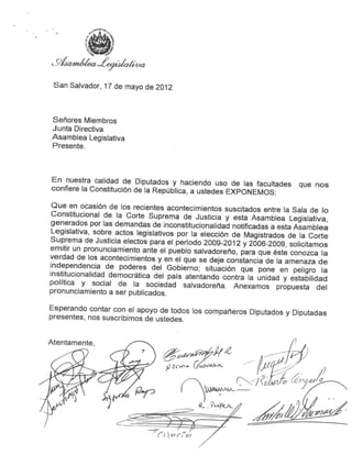 Pronunciamiento FMLN contra CSJ
