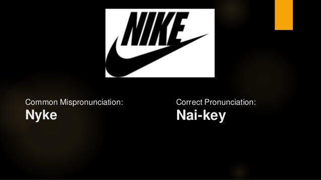 nike pronunciation