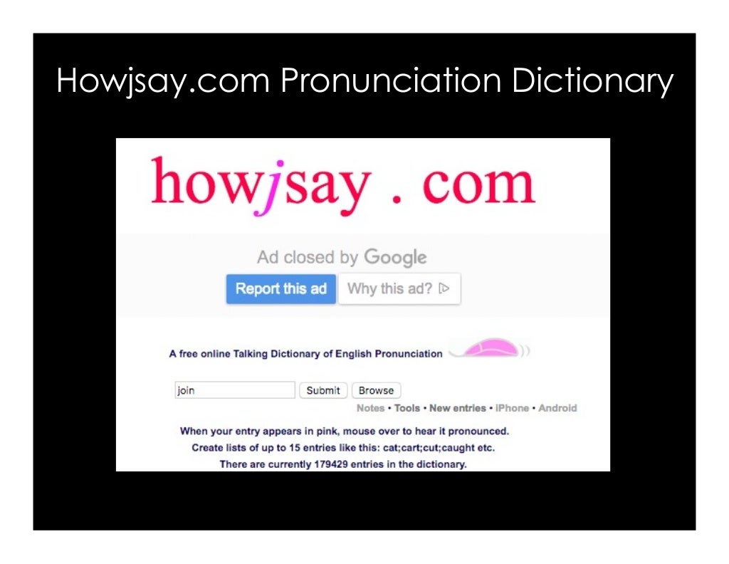 Pronunciation Dictionary