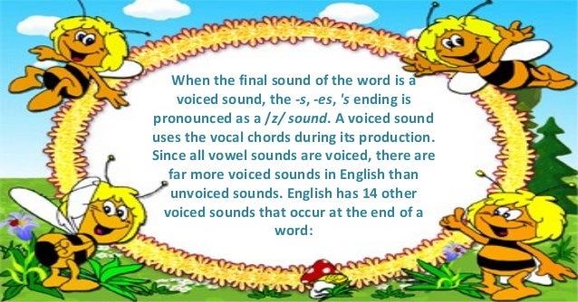 Pronunciation final s sounds ppt