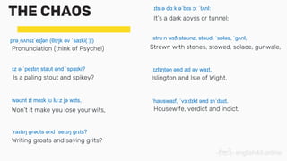 Pronunciation Lesson 8 - THE CHAOS POEM.pptx
