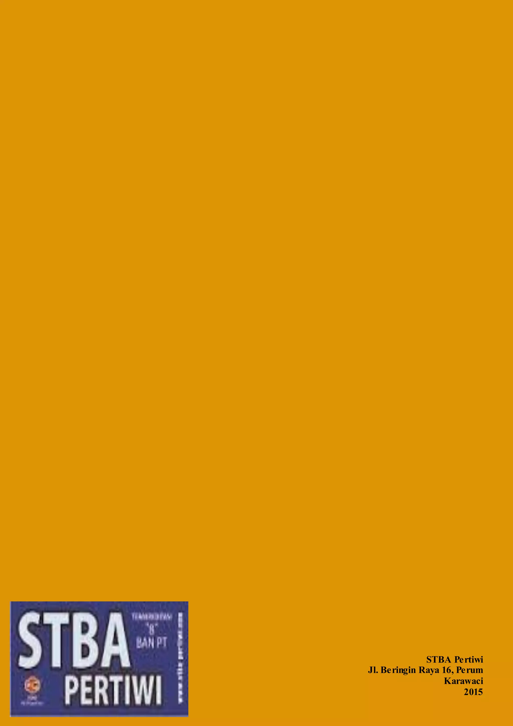 STBA Pertiwi
Jl. Beringin Raya 16, Perum
Karawaci
2015
 