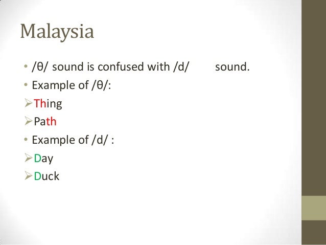 Dissertation of non native pronunciation problems