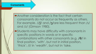 Pronunciation Syllabus Design | PPTX