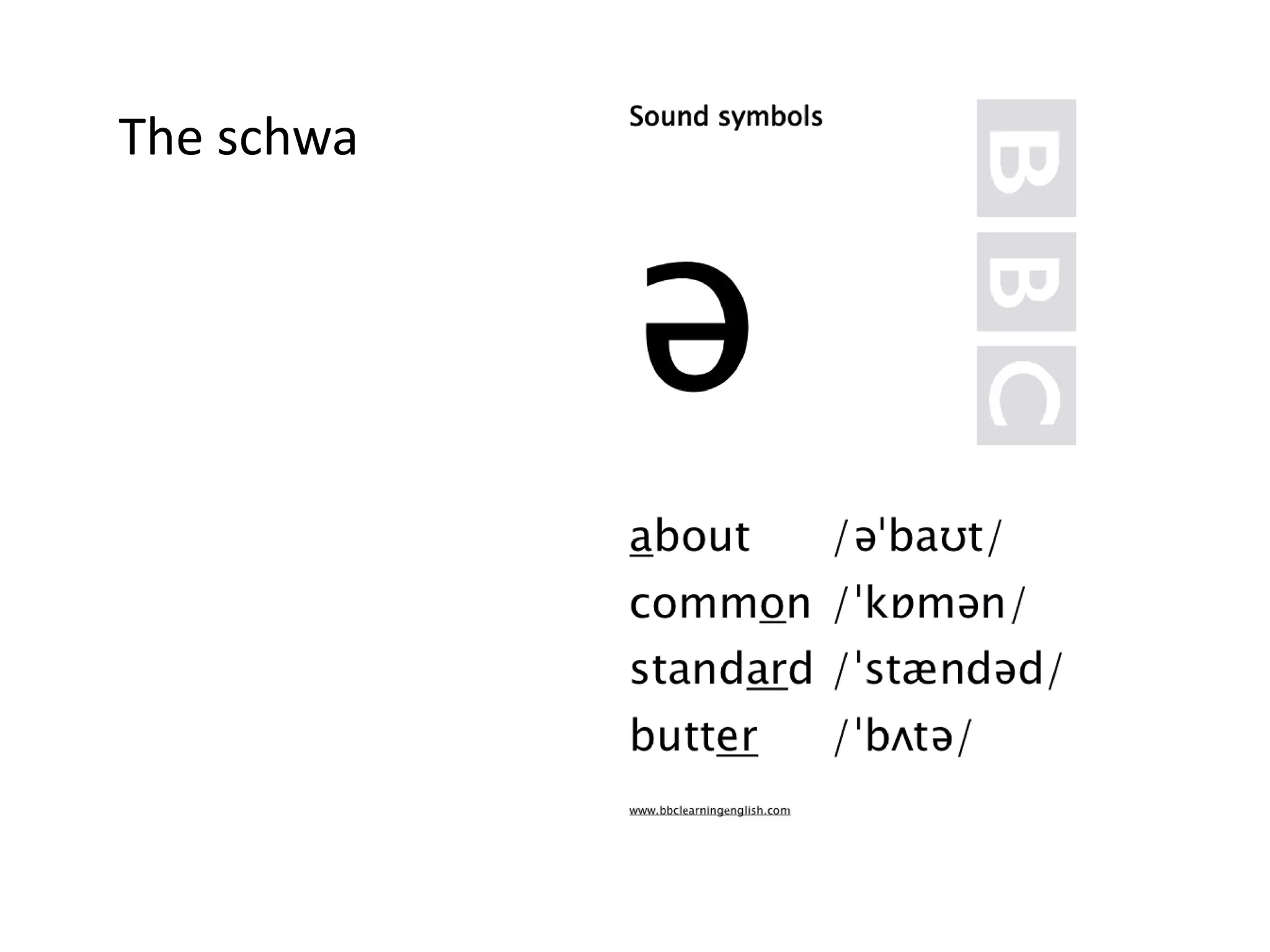 The schwa