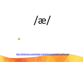 Pronunciation of /e/ and /æ/ | PPSX