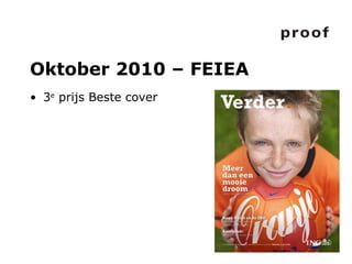 Oktober 2010 – FEIEA 3 e  prijs Beste cover 