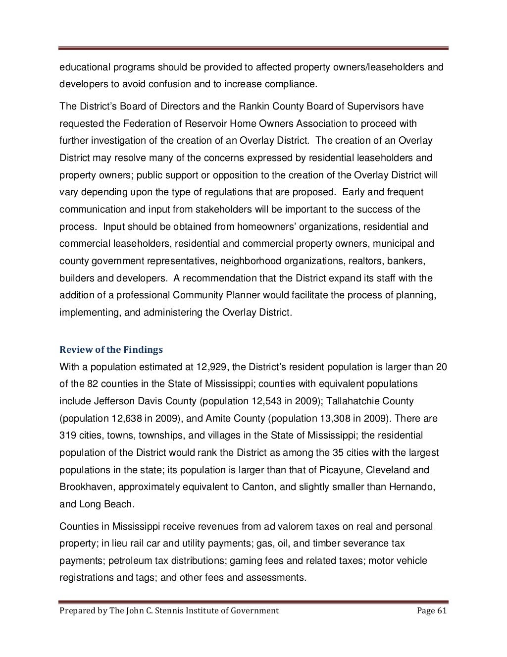 Proofed final copy pearl river valley water supply district