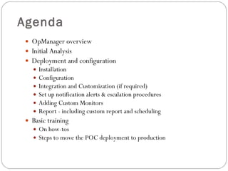 Proof of Concept Guide for ManageEngine OpManager | PPT