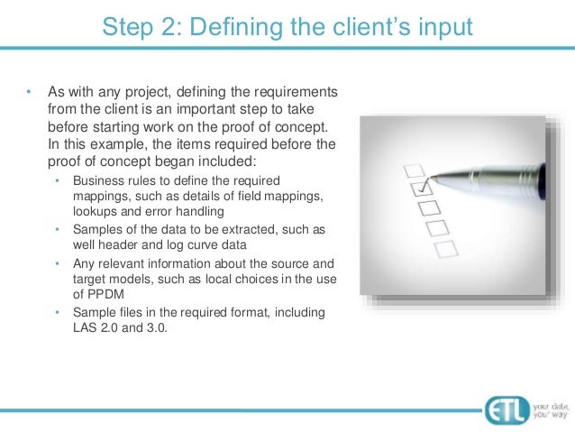 An example of a successful proof of concept