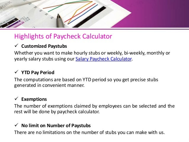 salary pay check calculator