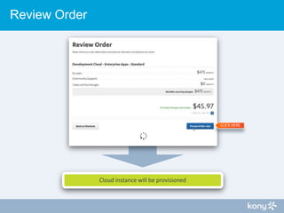 Review Order

CLICK HERE

Cloud instance will be provisioned

 