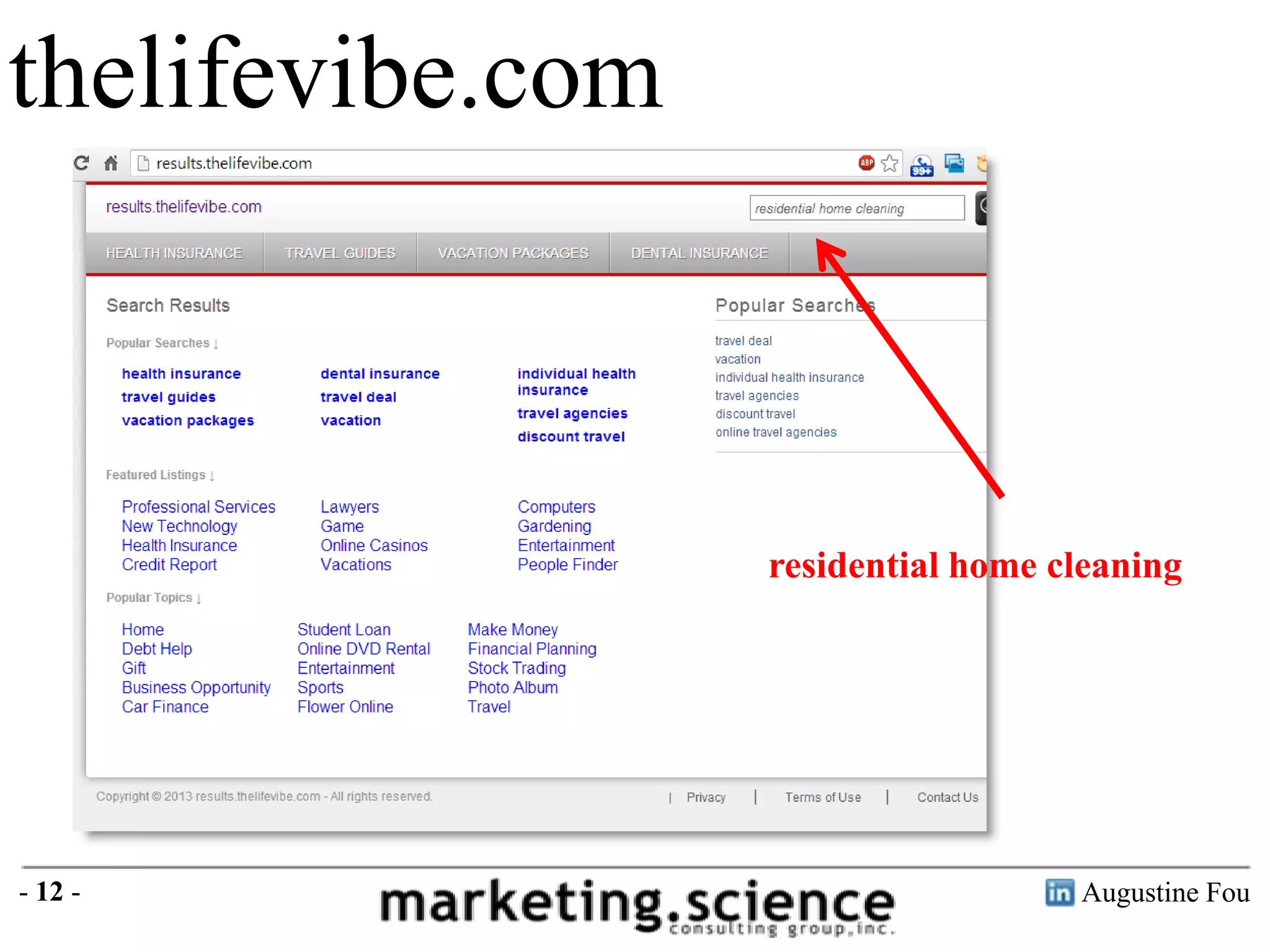 thelifevibe.com

residential home cleaning

- 12 -

Augustine Fou

 
