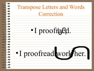Transposed Words. Example Proofreading for libreng download lang ito | PPT