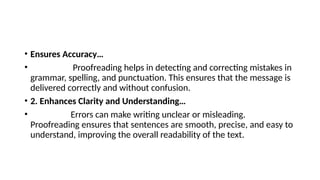 Proofreading ...... Definition,principles,key elements,uses | PPTX