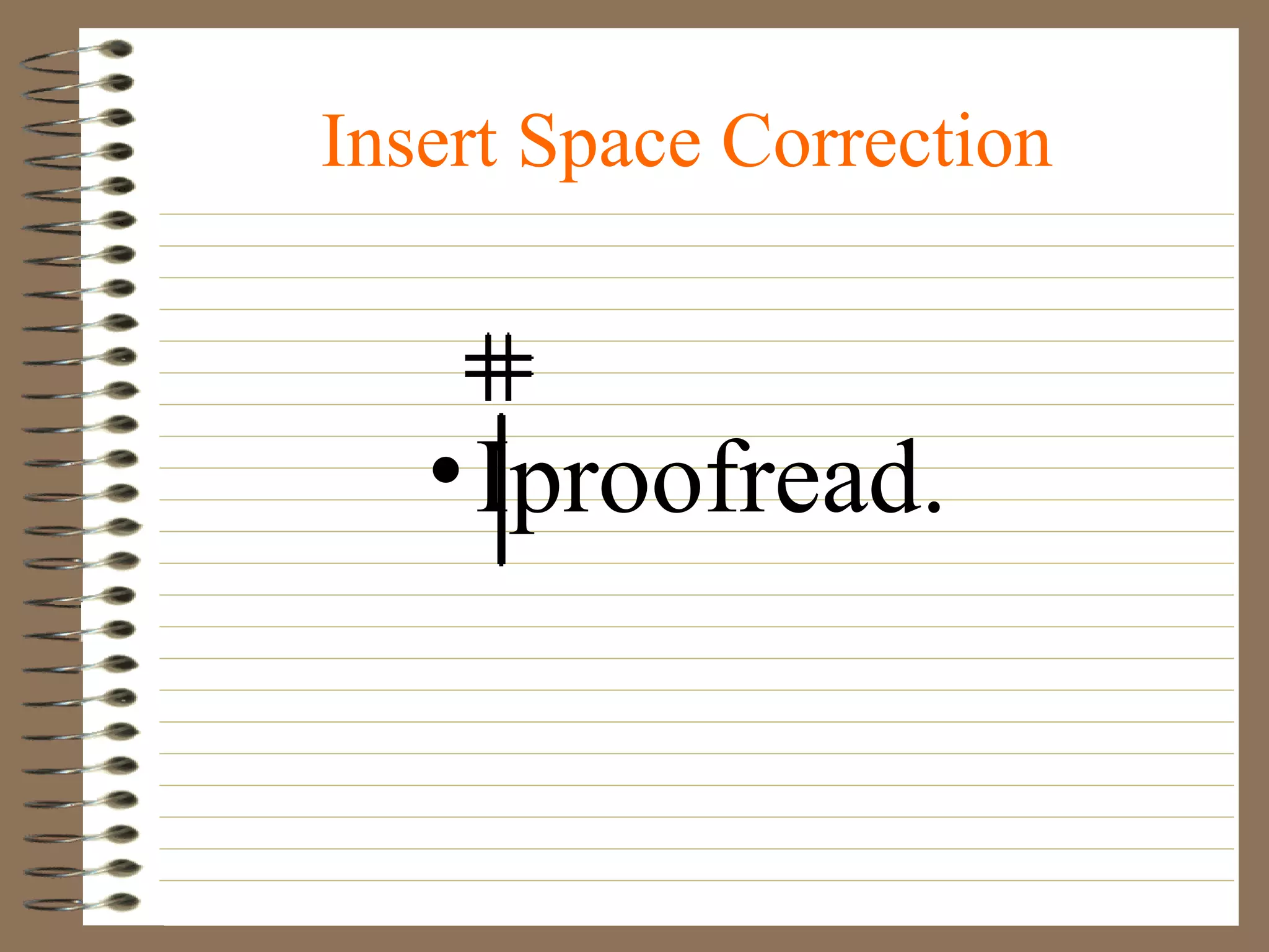 Proofreading and Editing Symbols | PPT