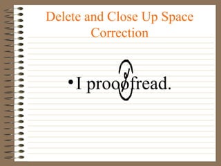 Proofreading and Editing Symbols | PPT