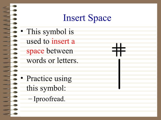 Proofreading and Editing Symbols | PPT