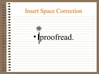 Proofreading and Editing Symbols | PPT