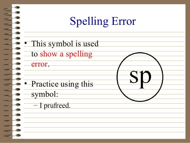  Proofreading and Editing Symbols