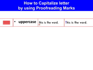 Proof reading marks | PDF
