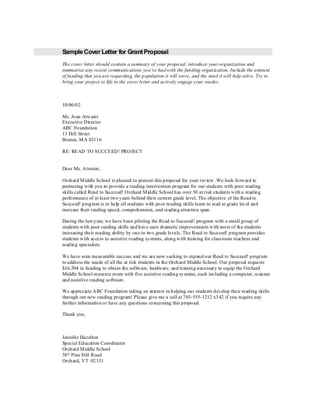 proof resources grant1 grant application cover letter sample