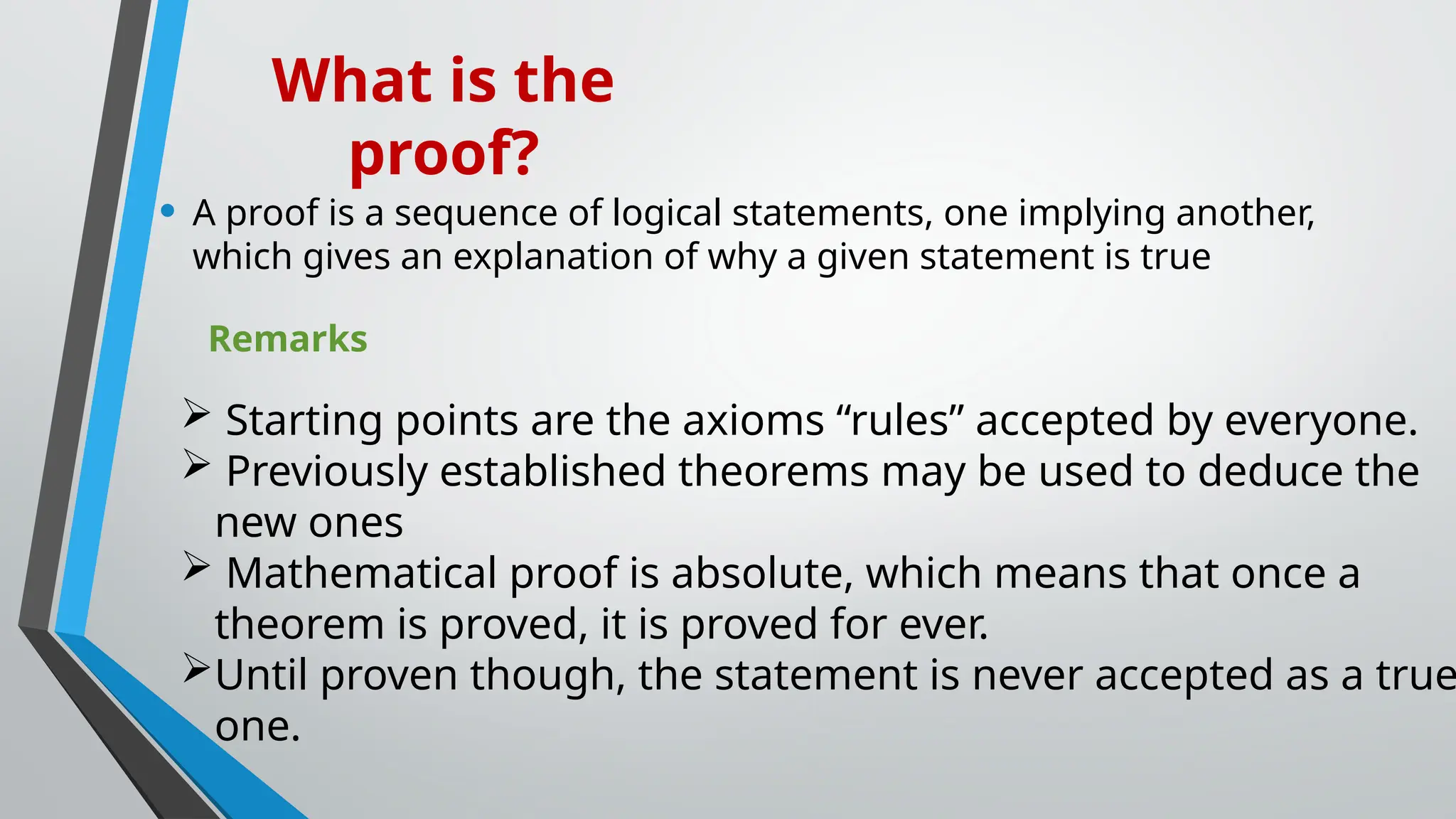 Direct proof and indirect proof meaning and examples pptx