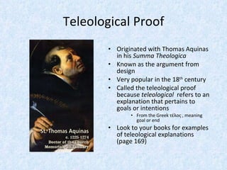 Proofs for the Existence of God Powerpoint | PPT
