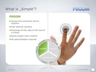 What is „Simple“?PROOMAccess from anywhere and at anytime