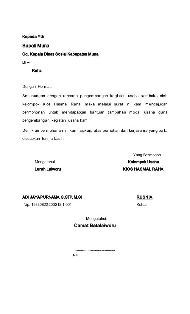 Contoh Surat Permohonan Bantuan Ke Dinas Sosial Contoh Surat Permohonan Bantuan Ke Dinas Sosial