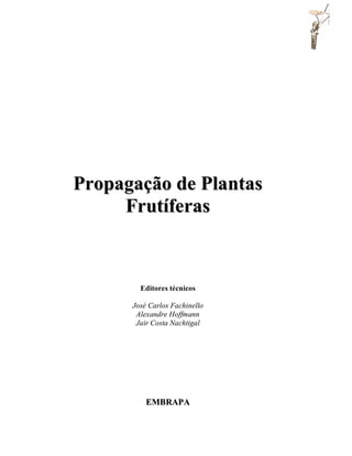 1




Propagação de Plantas
     Frutíferas



        Editores técnicos

      José Carlos Fachinello
       Alexandre Hoffmann
       Jair Costa Nachtigal




          EMBRAPA
 