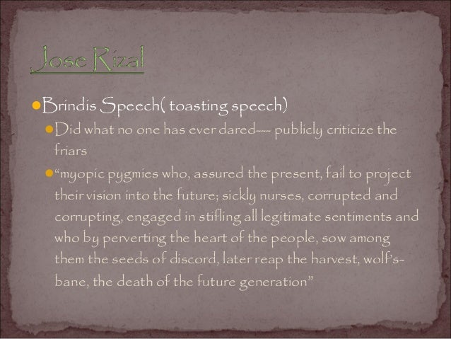 Reaction of brindis speech of rizal 05 picture