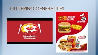 GLITTERING GENERALITIES
 