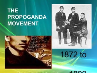 THE PROPOGANDA MOVEMENT 1872 to  1892  