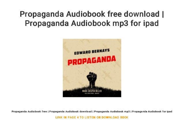 Propaganda Audiobook Free Download | Propaganda Audiobook.