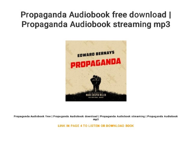 Propaganda Audiobook Free Download | Propaganda Audiobook Streaming M…
