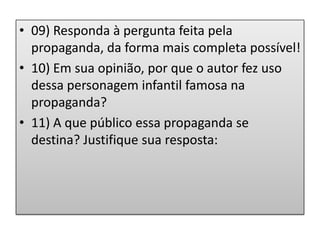 Propaganda chapeuzinho vermelho   interpretação