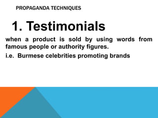 Propaganda Techniques | PPTX