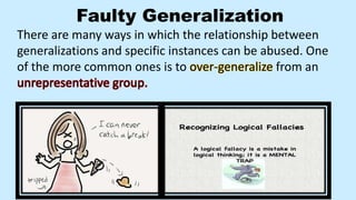 Handling Overgeneralization Propaganda techniques overgeneralizing lesson by Dean Berry | PPTX