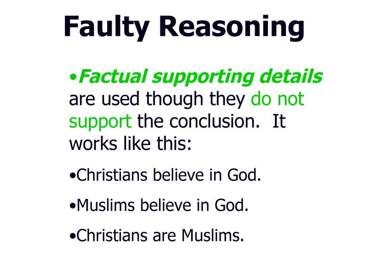 what does faulty cause and effect propaganda mean