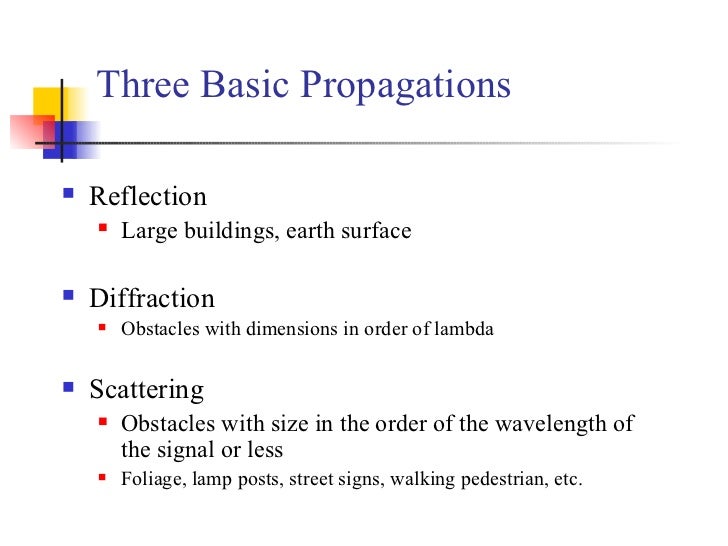 Propagation Mechanisms - 