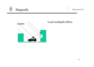 Microwaves UCL
77
Megacells
Local multipath effects
 