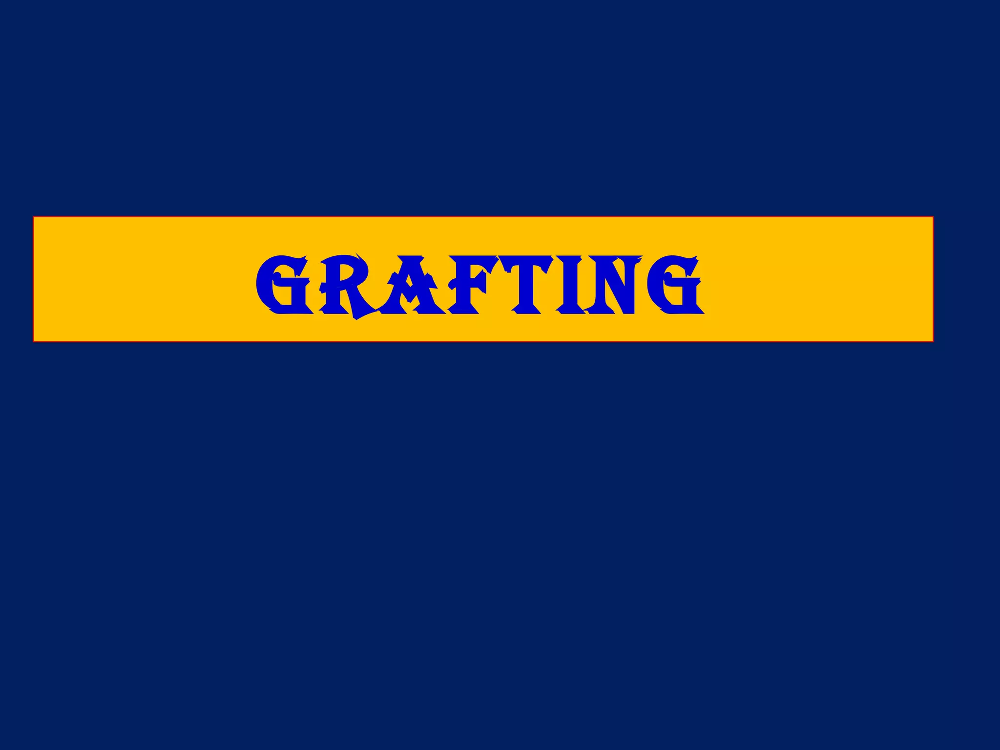 GraftinG
 