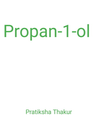 Propan-1-ol 