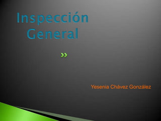 Inspección General YeseniaChávez González 