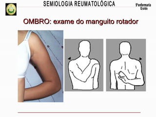 OMBRO: exame do manguito rotador

 